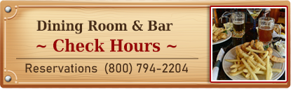 Dining Room & Bar Hours